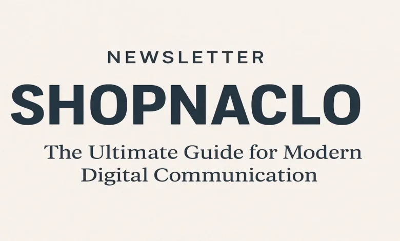 Newsletter Shopnaclo
