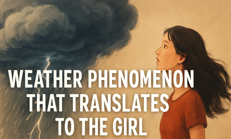 Weather Phenomenon That Translates To The Girl